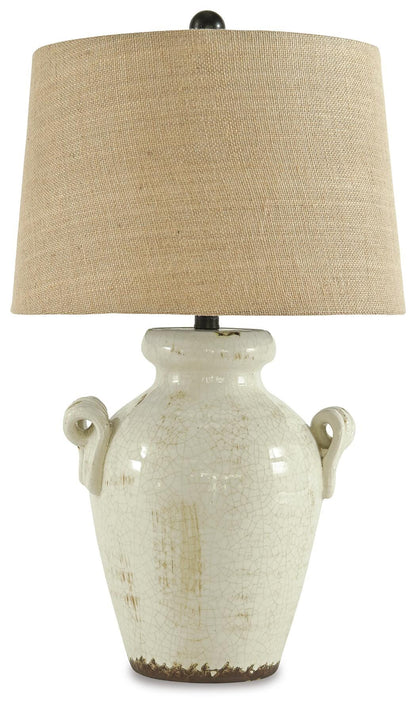 Emelda Table Lamps (Set of 2) - L100664X2 - product view or room setting; set of 2; individual included-item views (supplier image 4)