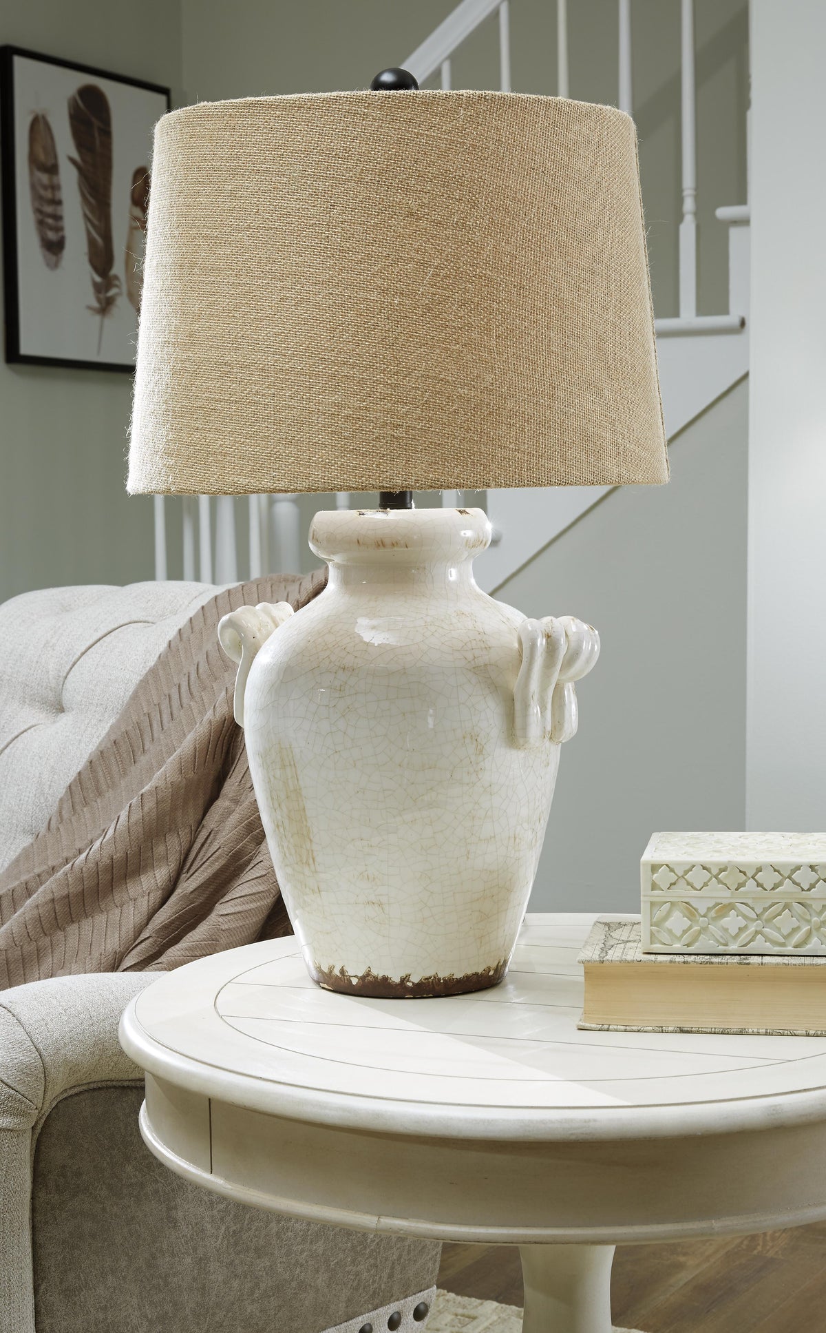 Emelda Table Lamps (Set of 2) - L100664X2 - product view or room setting; set of 2; individual included-item views (supplier image 1)