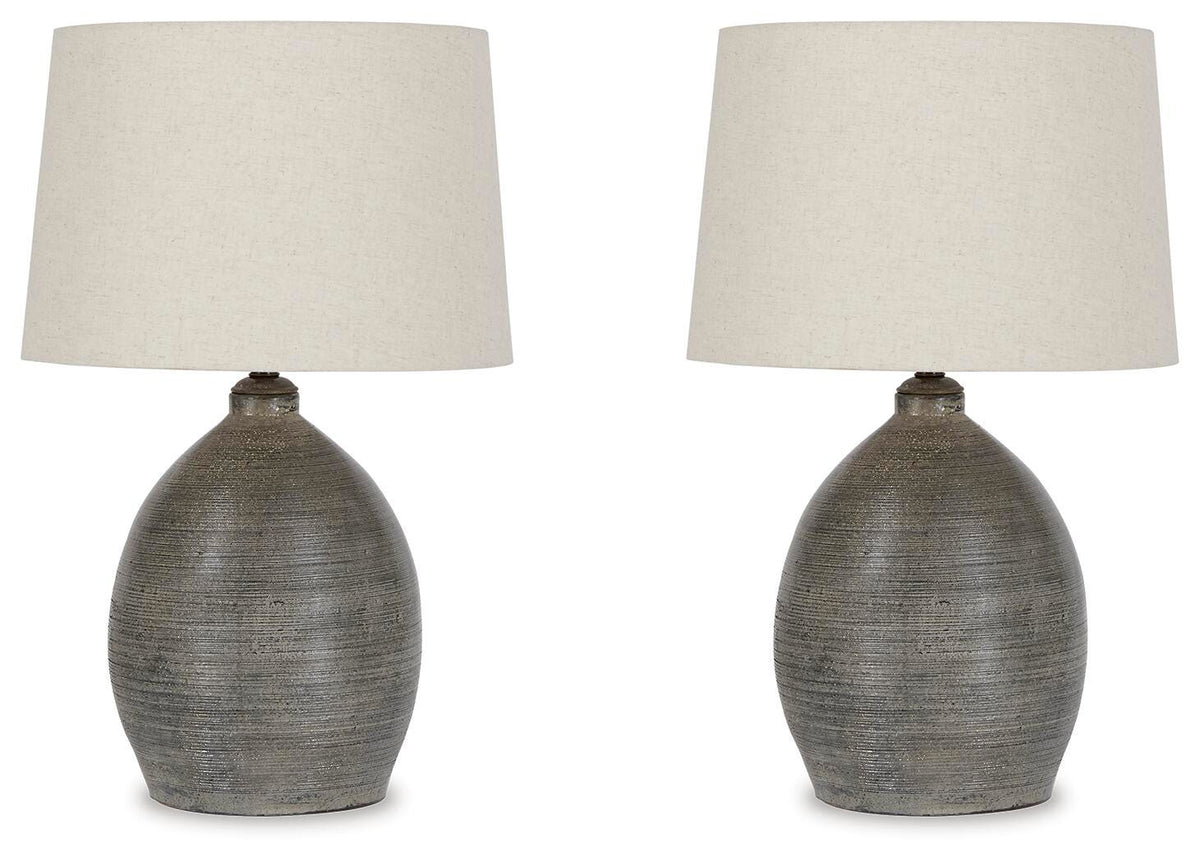 Joyelle Table Lamps (Set of 2) - L100744X2 - product view or room setting; set of 2; individual included-item views (supplier image 2)