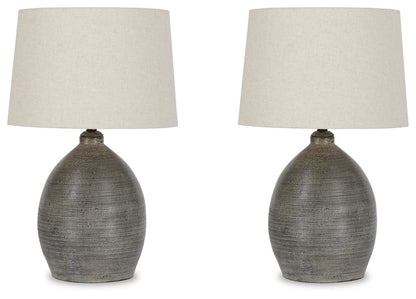 Joyelle Table Lamps (Set of 2) - L100744X2 - product view or room setting; set of 2; individual included-item views (supplier image 2)