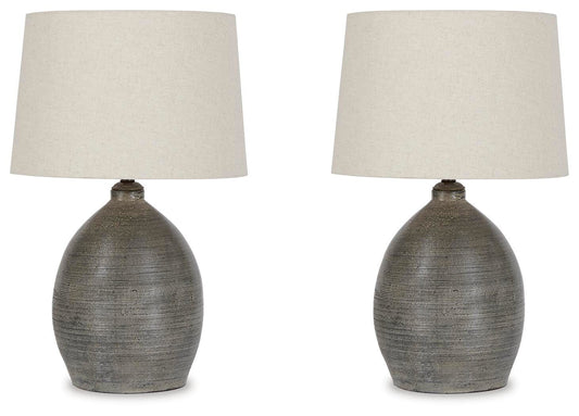 Joyelle Table Lamps (Set of 2) - L100744X2 - product view or room setting; set of 2; individual included-item views (supplier image 2)