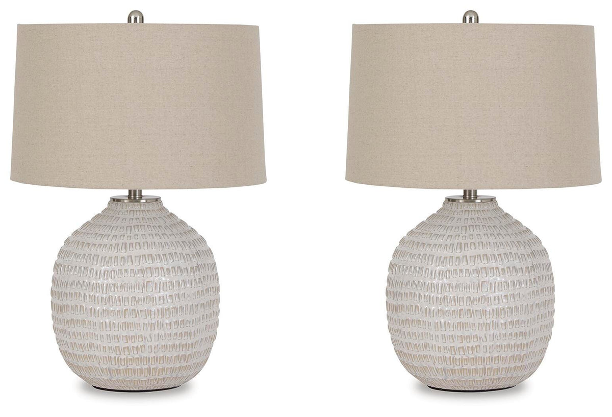 Jamon Table Lamps (Set of 2) - L100764X2 - product view or room setting; set of 2; individual included-item views (supplier image 2)