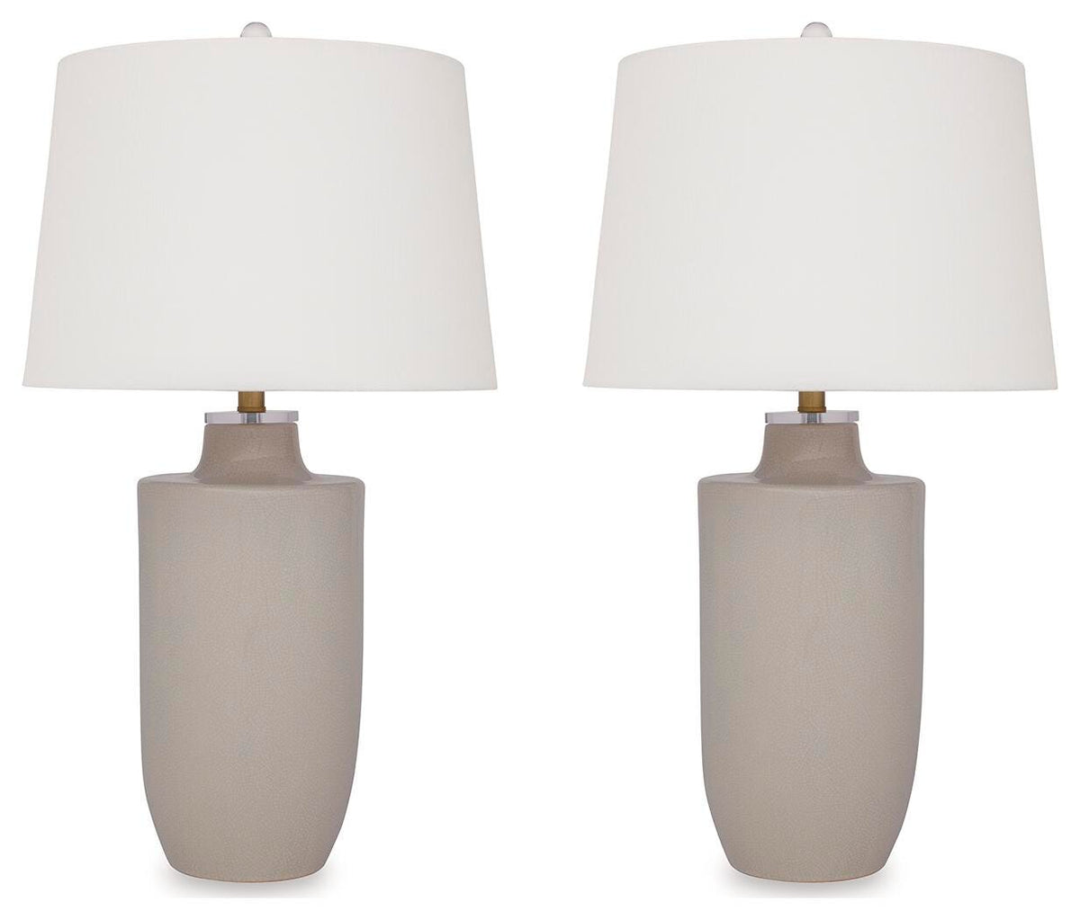 Cylener Table Lamps (Set of 2) - L100794X2 - product view or room setting; set of 2; individual included-item views (supplier image 2)