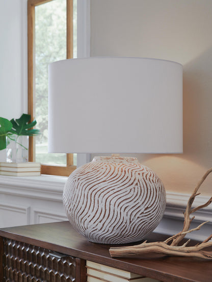 Vien Table Lamp - L100894 - product view or room setting; only table lamp included (supplier image 2)