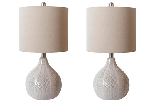 Rainermen Table Lamps (Set of 2) - L180024X2 - product view or room setting; set of 2; individual included-item views (supplier image 2)