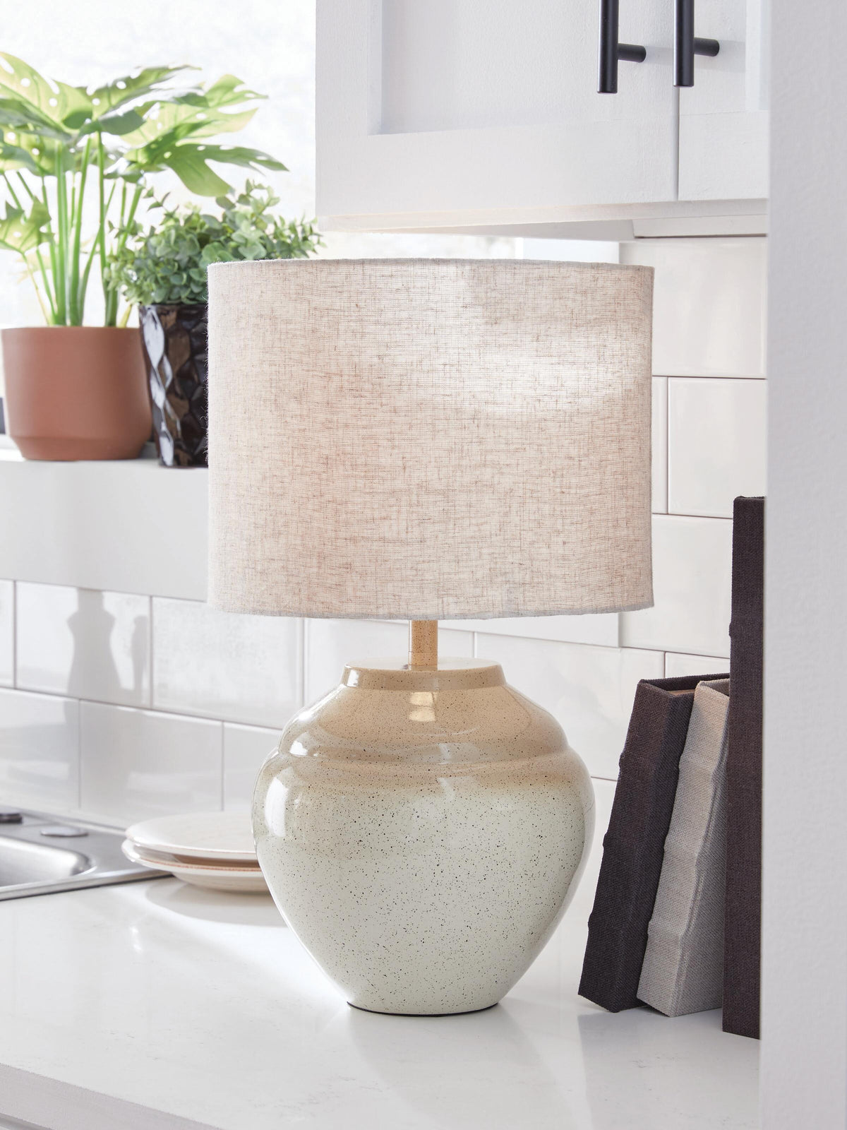 Waldish Table Lamp - L200204 - product view or room setting; only table lamp included (supplier image 2)
