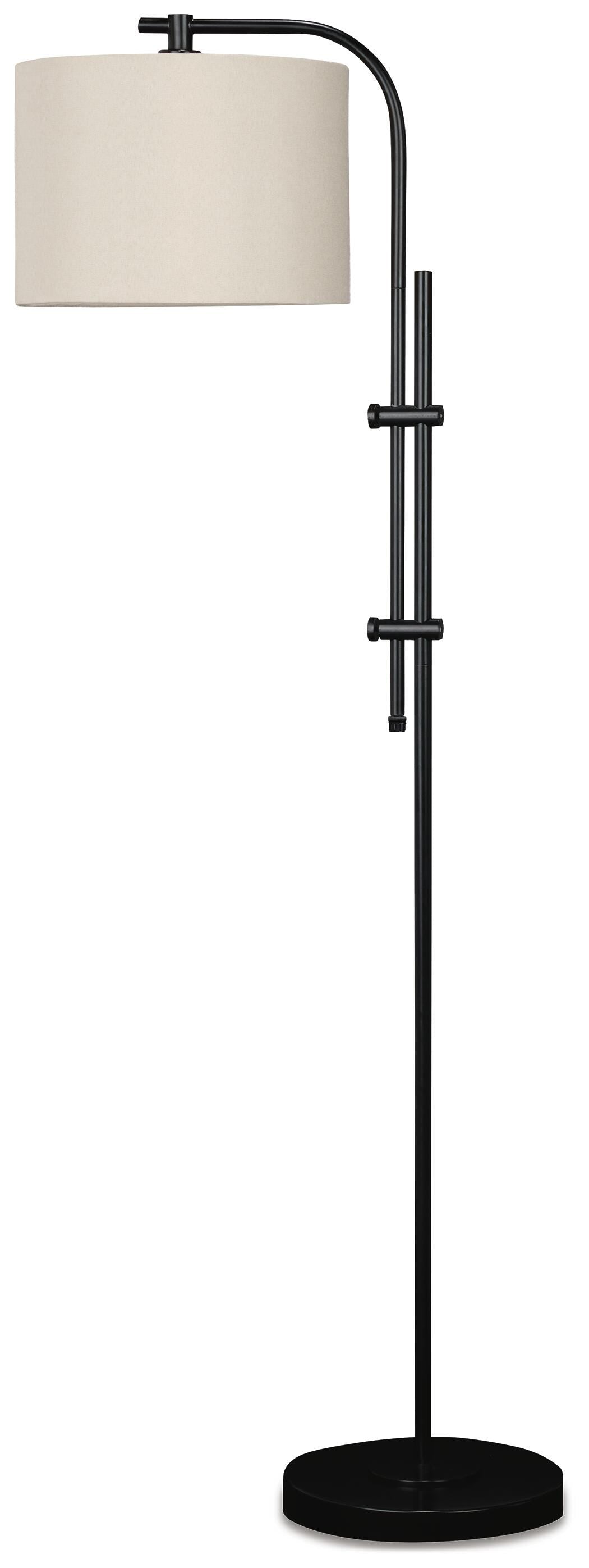 Baronvale Floor Lamp - L206041 - product view or room setting; only floor lamp included (supplier image 1)