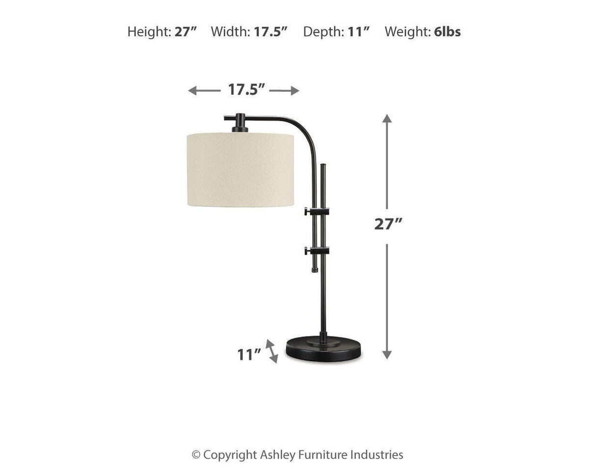 Baronvale Table Lamps (Set of 2) - L206043X2 - approximate manufacturer dimensions (supplier image 7)