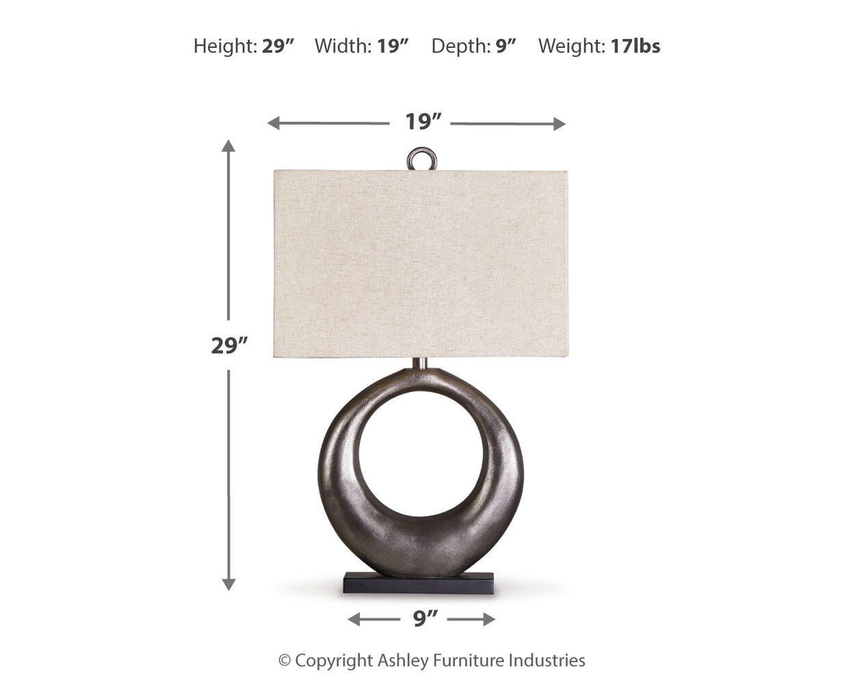 Saria Table Lamps (Set of 2) - L207394X2 - approximate manufacturer dimensions (supplier image 5)