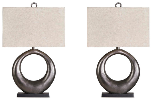 Saria Table Lamps (Set of 2) - L207394X2 - product view or room setting; set of 2; individual included-item views (supplier image 2)