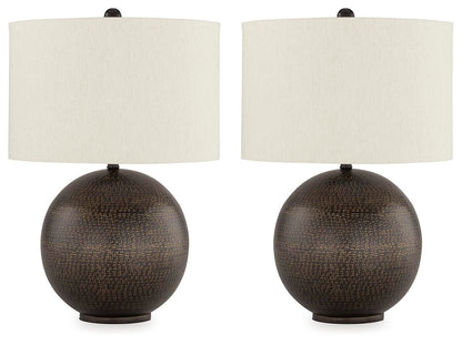 Hambell Table Lamps (Set of 2) - L207434X2 - product view or room setting; set of 2; individual included-item views (supplier image 2)
