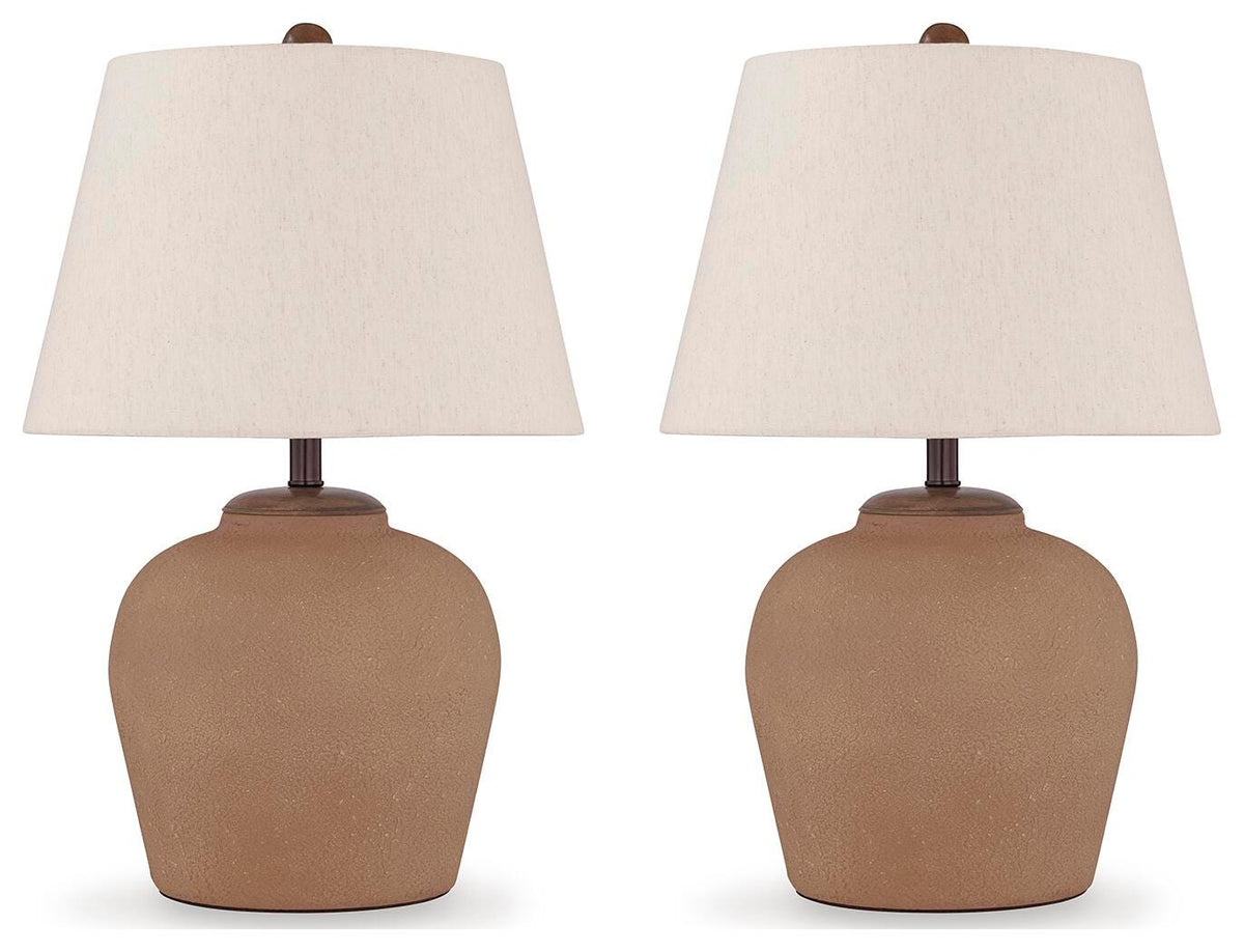 Scantor Table Lamps (Set of 2) - L207464X2 - product view or room setting; set of 2; individual included-item views (supplier image 2)