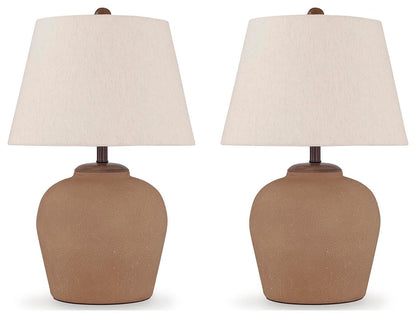 Scantor Table Lamps (Set of 2) - L207464X2 - product view or room setting; set of 2; individual included-item views (supplier image 2)