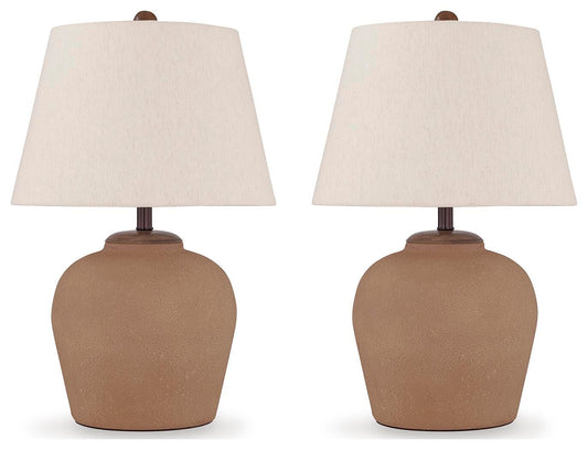 Scantor Table Lamps (Set of 2) - L207464X2 - product view or room setting; set of 2; individual included-item views (supplier image 2)