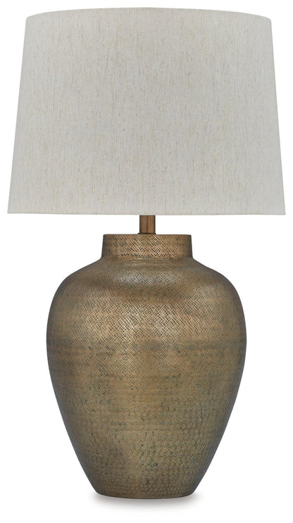 Madney Table Lamp - L207494 - product view or room setting; only table lamp included (supplier image 1)