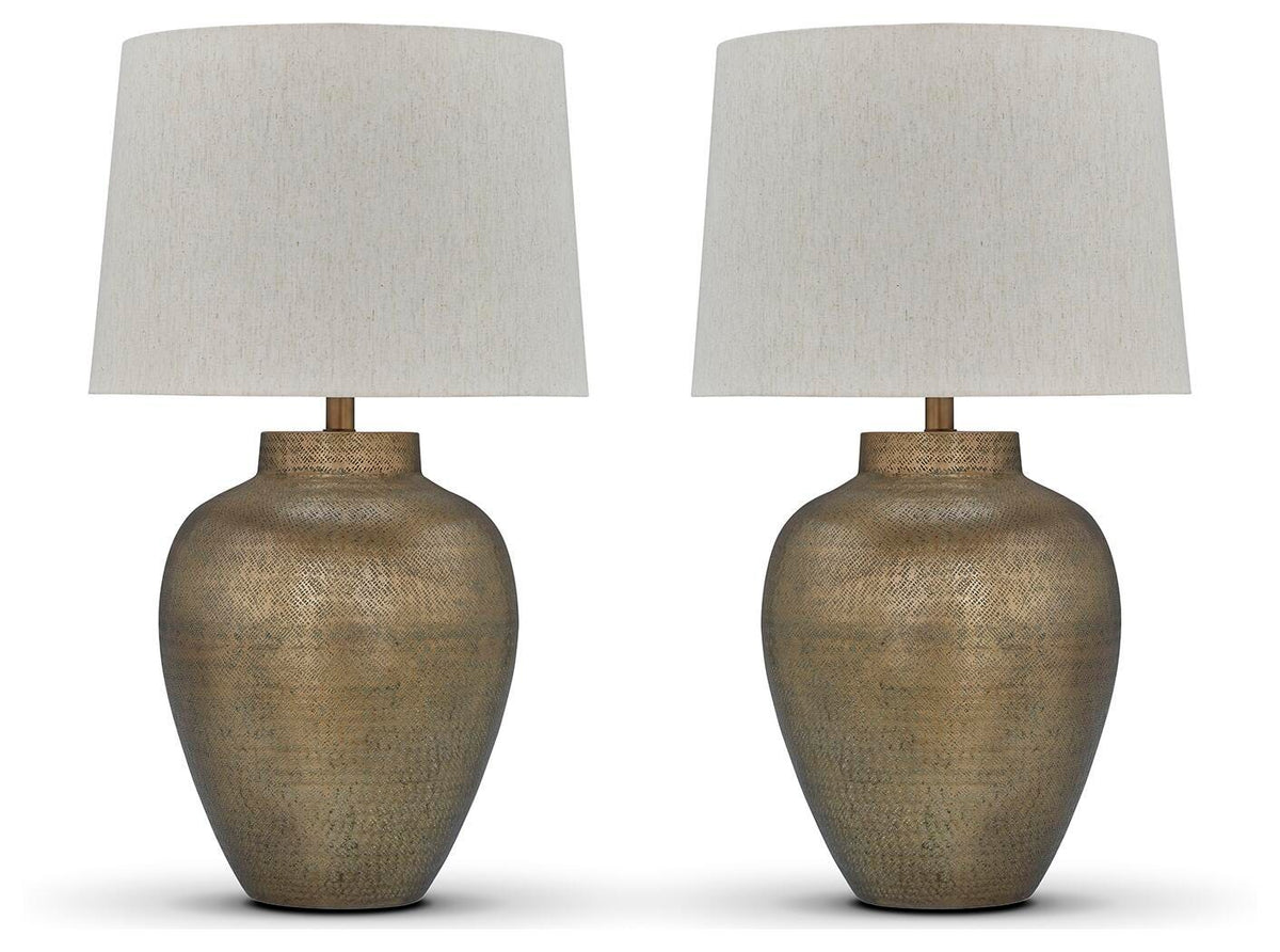 Madney Table Lamps (Set of 2) - L207494X2 - product view or room setting; set of 2; individual included-item views (supplier image 2)