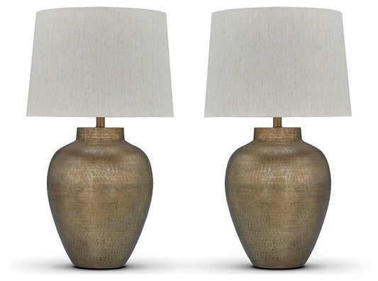 Madney Table Lamps (Set of 2) - L207494X2 - product view or room setting; set of 2; individual included-item views (supplier image 2)