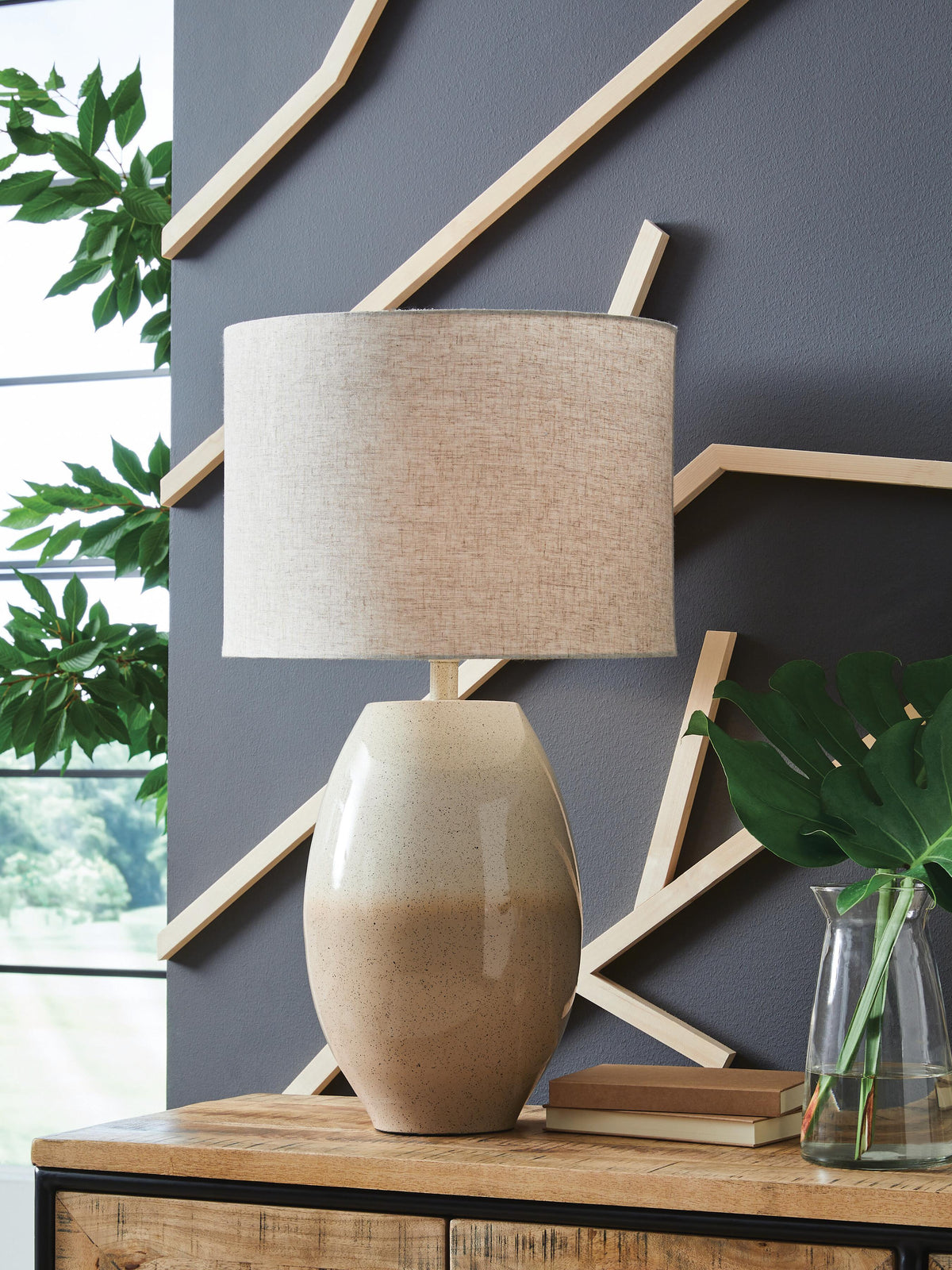 Linas Table Lamp - L207594 - product view or room setting; only table lamp included (supplier image 2)
