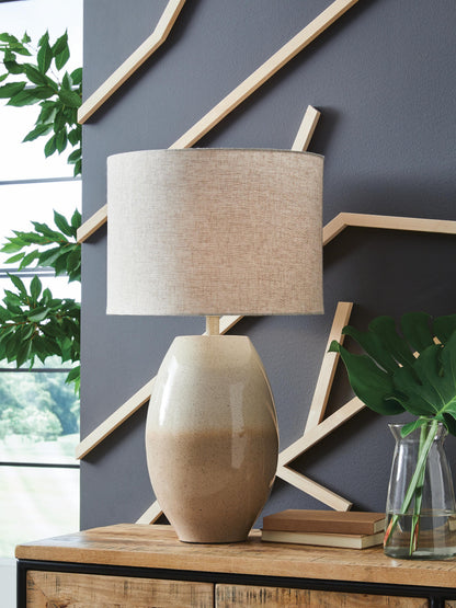 Linas Table Lamp - L207594 - product view or room setting; only table lamp included (supplier image 2)