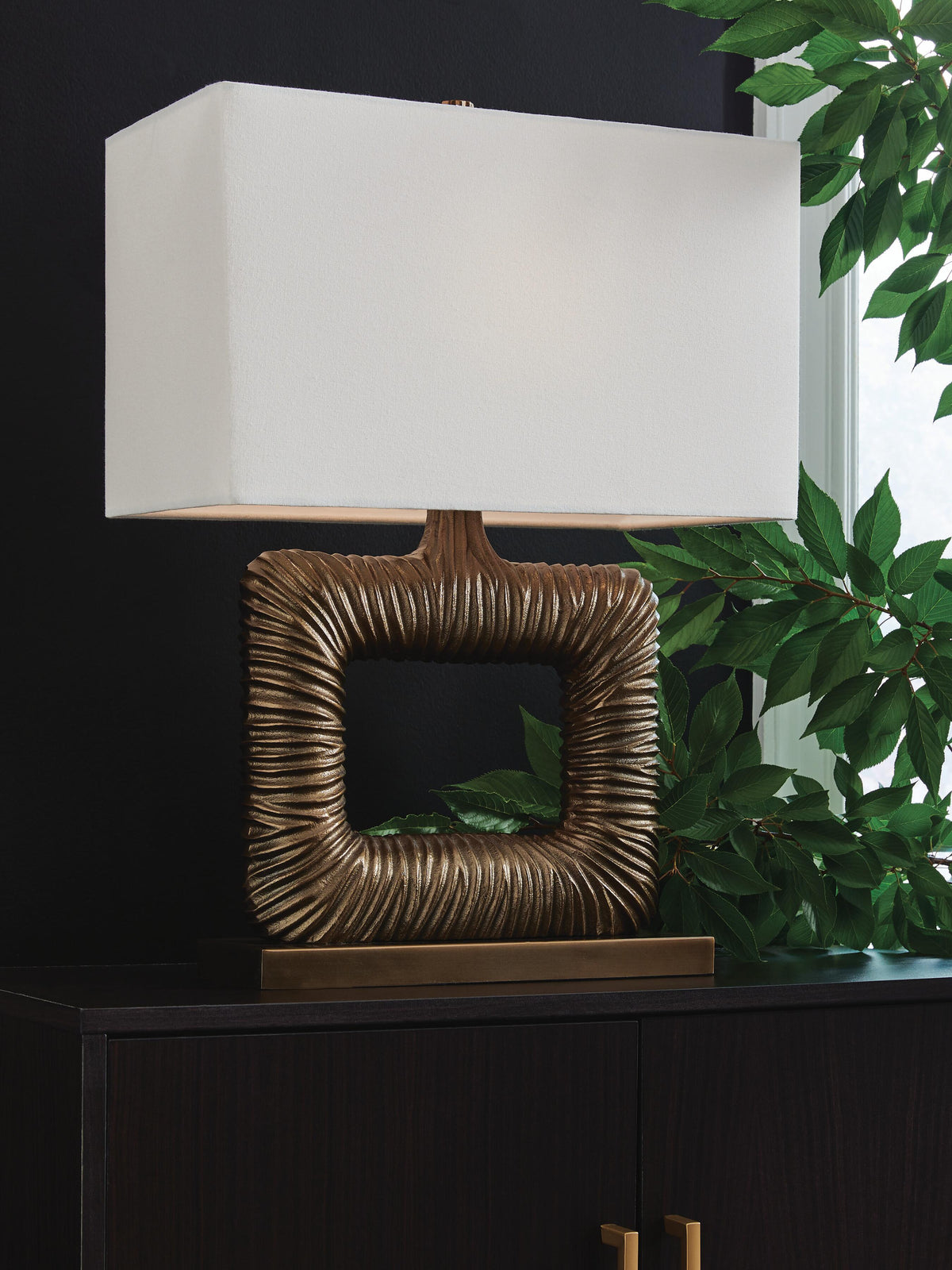 Garronby Table Lamp - L207604 - product view or room setting; only table lamp included (supplier image 2)