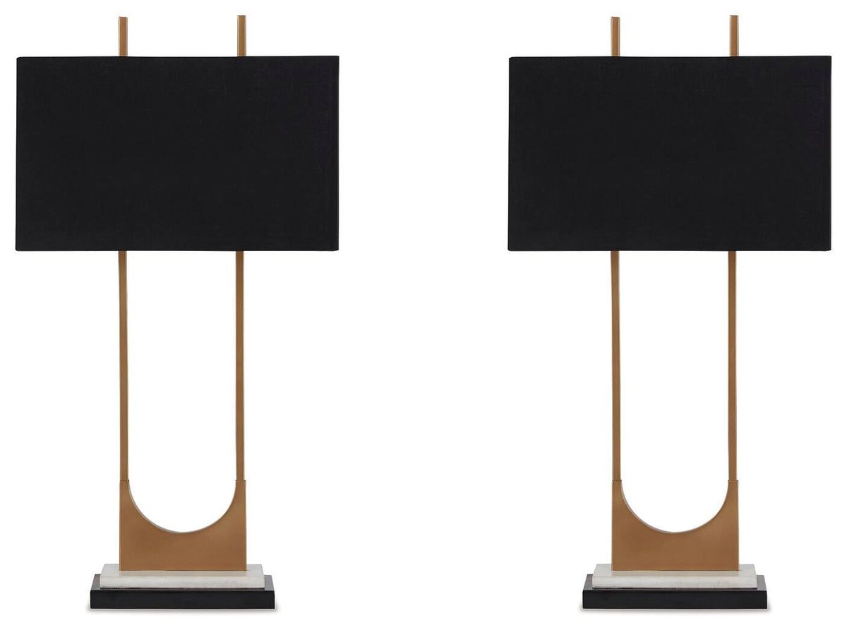 Malana Table Lamps (Set of 2) - L208254X2 - product view or room setting; set of 2; individual included-item views (supplier image 2)