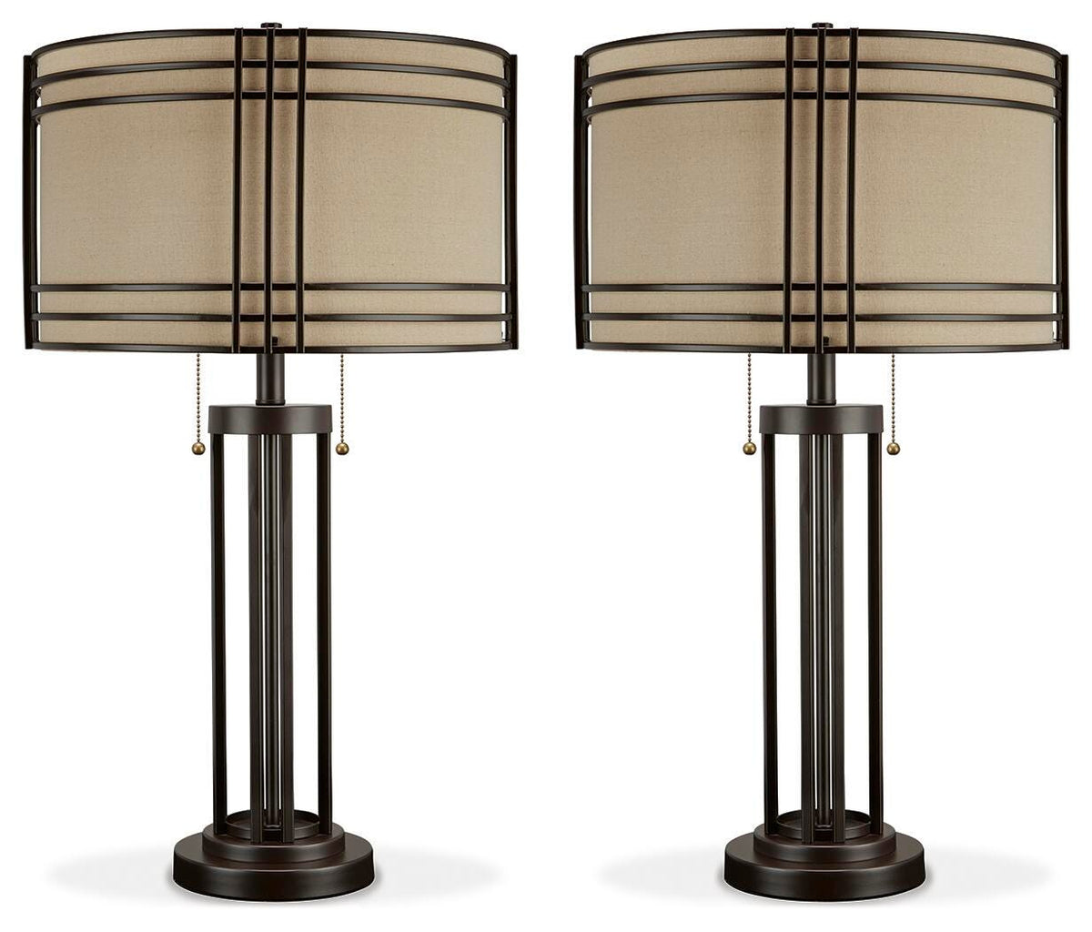 Hanswell Table Lamps (Set of 2) - L208294X2 - product view or room setting; set of 2; individual included-item views (supplier image 2)