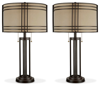 Hanswell Table Lamps (Set of 2) - L208294X2 - product view or room setting; set of 2; individual included-item views (supplier image 2)