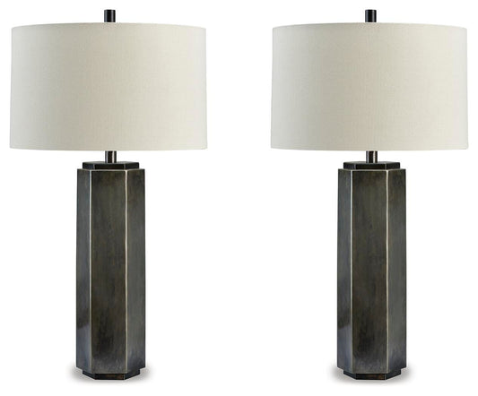 Dirkton Table Lamps (Set of 2) - L208324X2 - product view or room setting; set of 2; individual included-item views (supplier image 1)