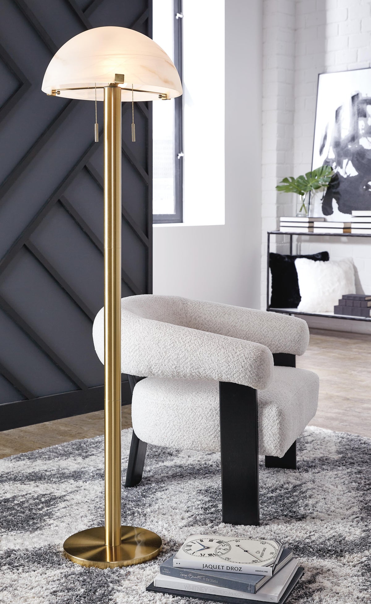 Tobbinsen Floor Lamp - L208421 - product view or room setting; only floor lamp included (supplier image 2)