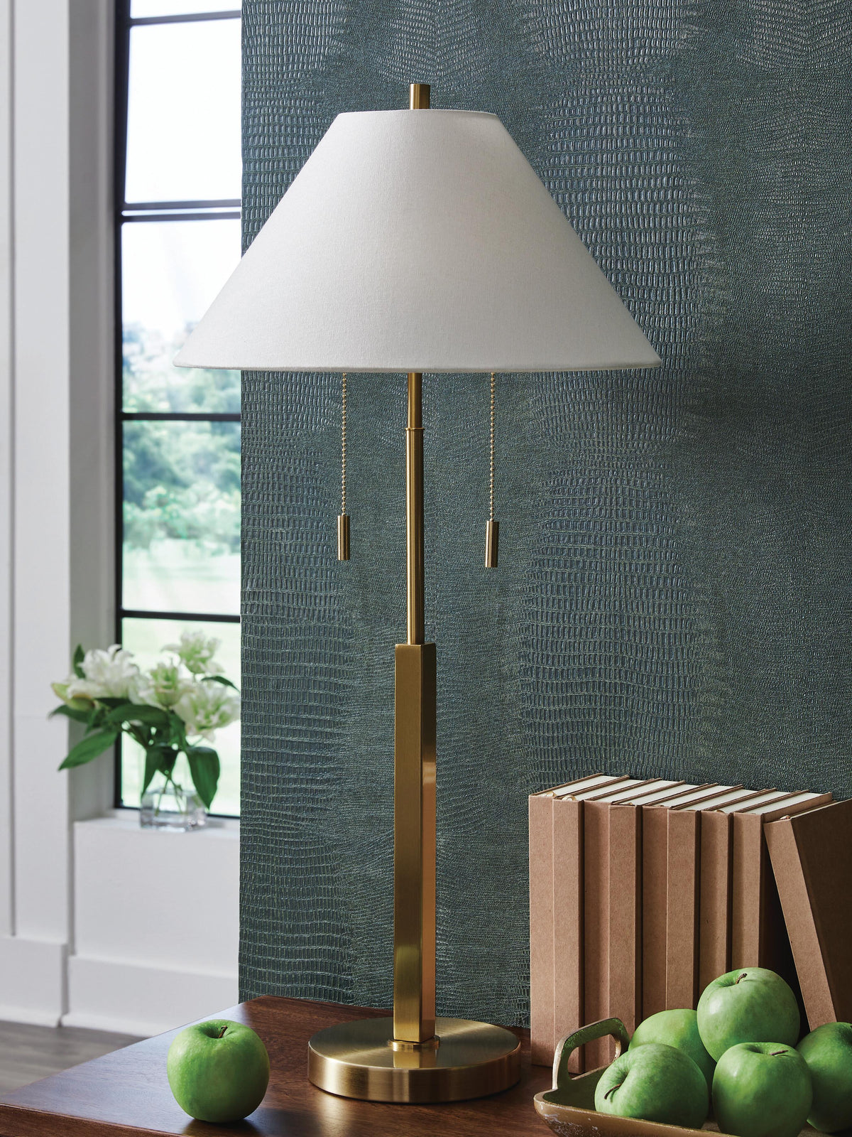 Haigwood Table Lamp - L208474 - product view or room setting; only table lamp included (supplier image 2)