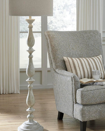 Bernadate Floor Lamp - L235341 - product view or room setting; only floor lamp included (supplier image 2)