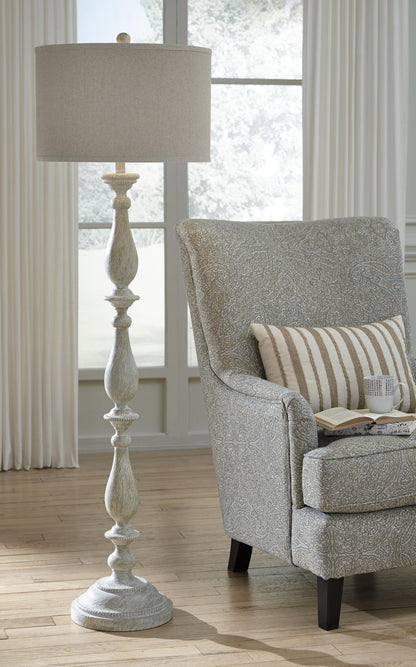 Bernadate Floor Lamp - L235341 - product view or room setting; only floor lamp included (supplier image 3)