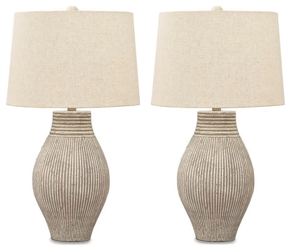 Layal Table Lamps (Set of 2) - L235634X2 - product view or room setting; set of 2; individual included-item views (supplier image 2)