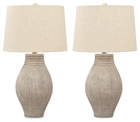 Layal Table Lamps (Set of 2) - L235634X2 - product view or room setting; set of 2; individual included-item views (supplier image 2)