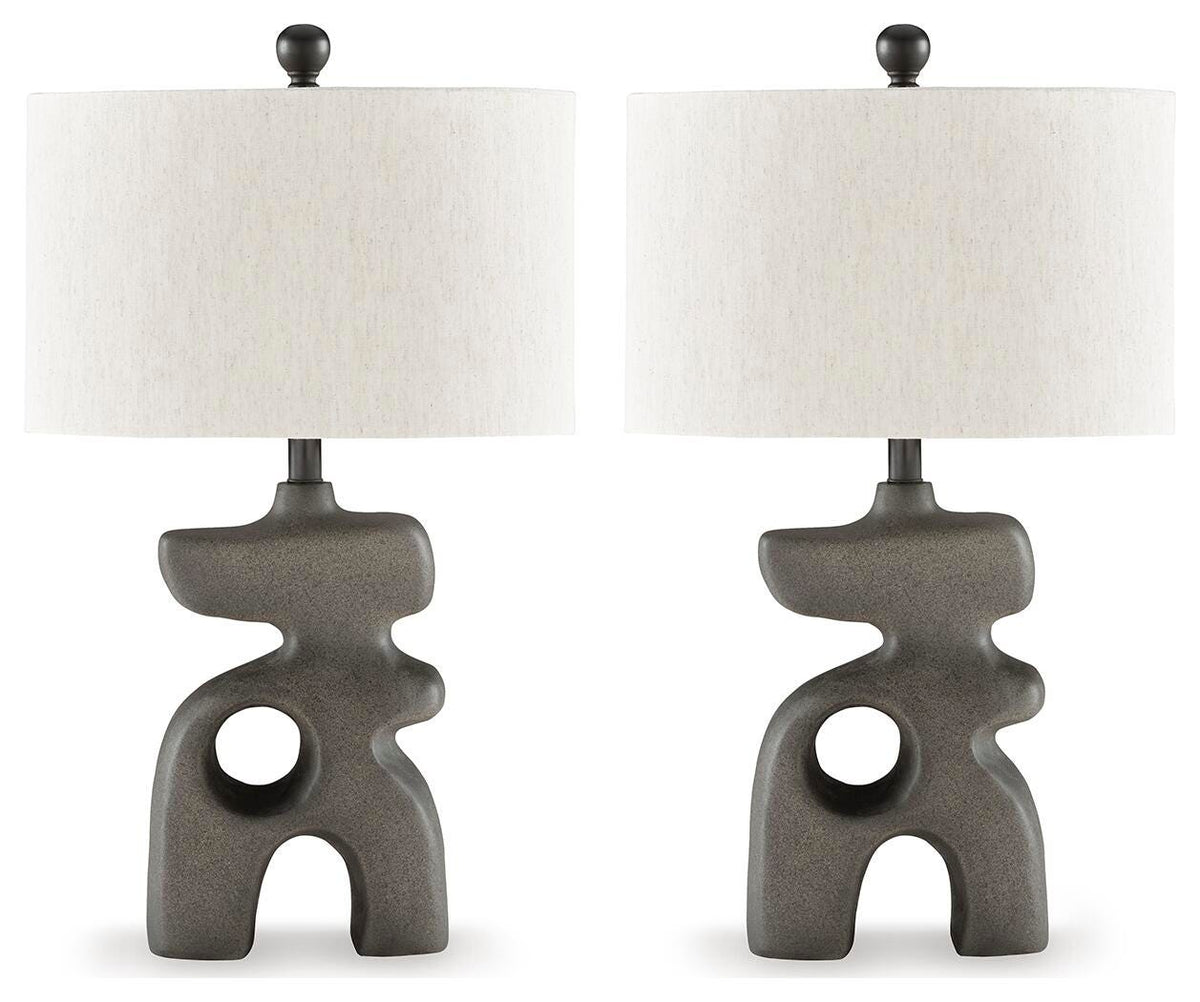 Danacy Table Lamps (Set of 2) - L235754X2 - product view or room setting; set of 2; individual included-item views (supplier image 2)