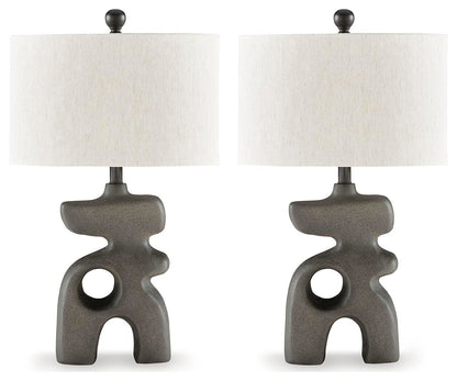 Danacy Table Lamps (Set of 2) - L235754X2 - product view or room setting; set of 2; individual included-item views (supplier image 2)