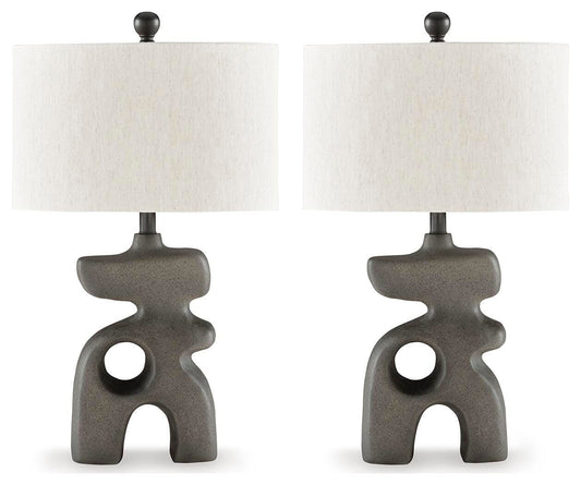 Danacy Table Lamps (Set of 2) - L235754X2 - product view or room setting; set of 2; individual included-item views (supplier image 2)