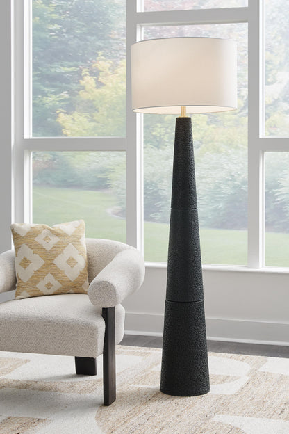 Hallburg Floor Lamp - L235761 - product view or room setting; only floor lamp included (supplier image 2)
