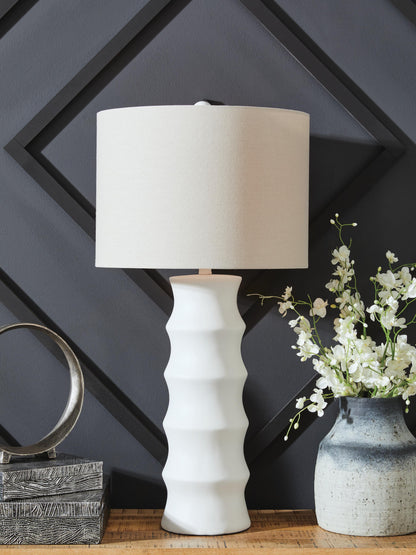 Veraleigh Table Lamp - L235854 - product view or room setting; only table lamp included (supplier image 2)
