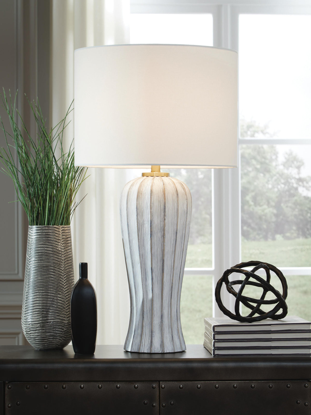Lanwell Table Lamp - L235894 - product view or room setting; only table lamp included (supplier image 2)