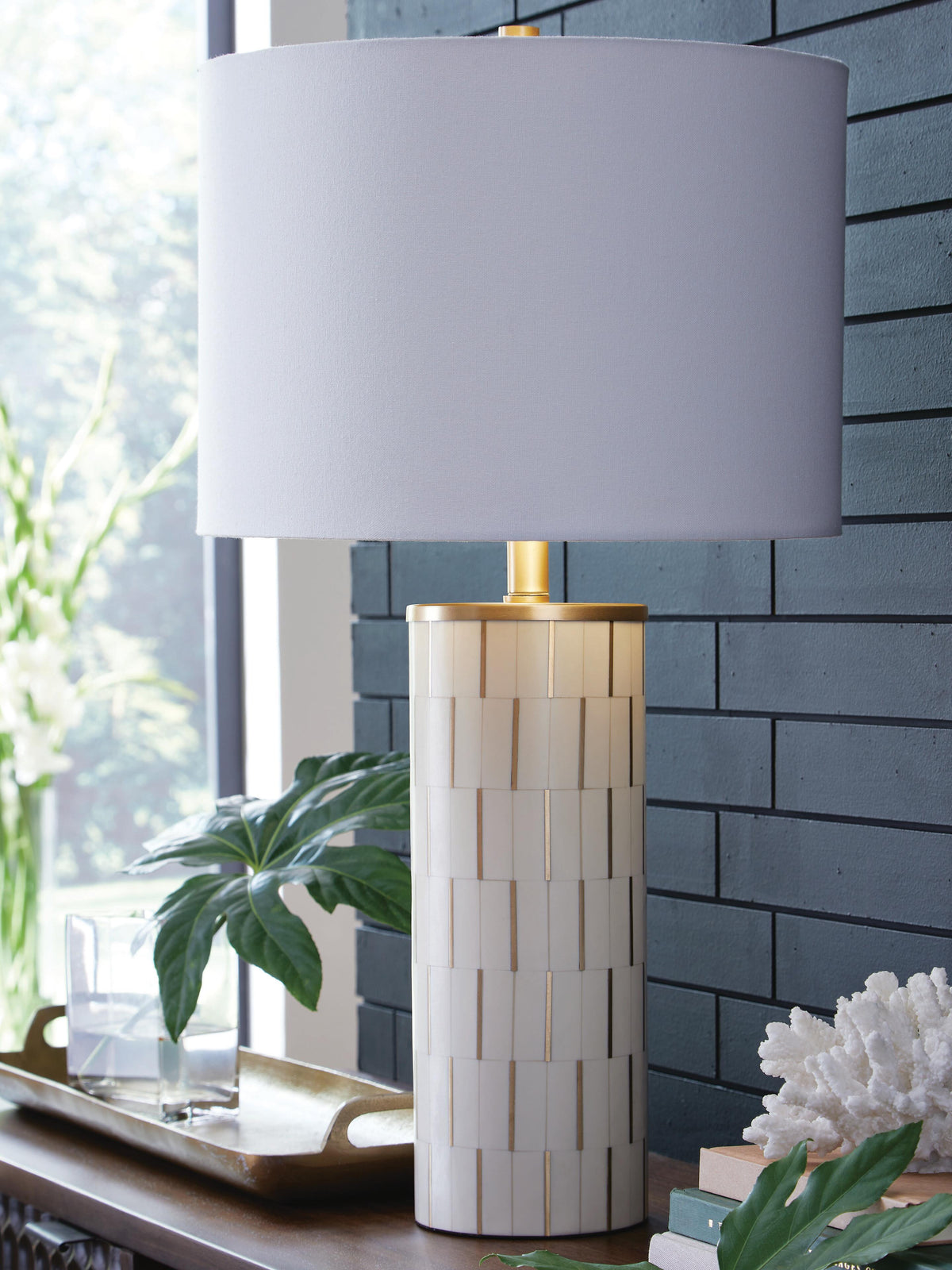 Faridworth Table Lamp - L235954 - product view or room setting; only table lamp included (supplier image 2)