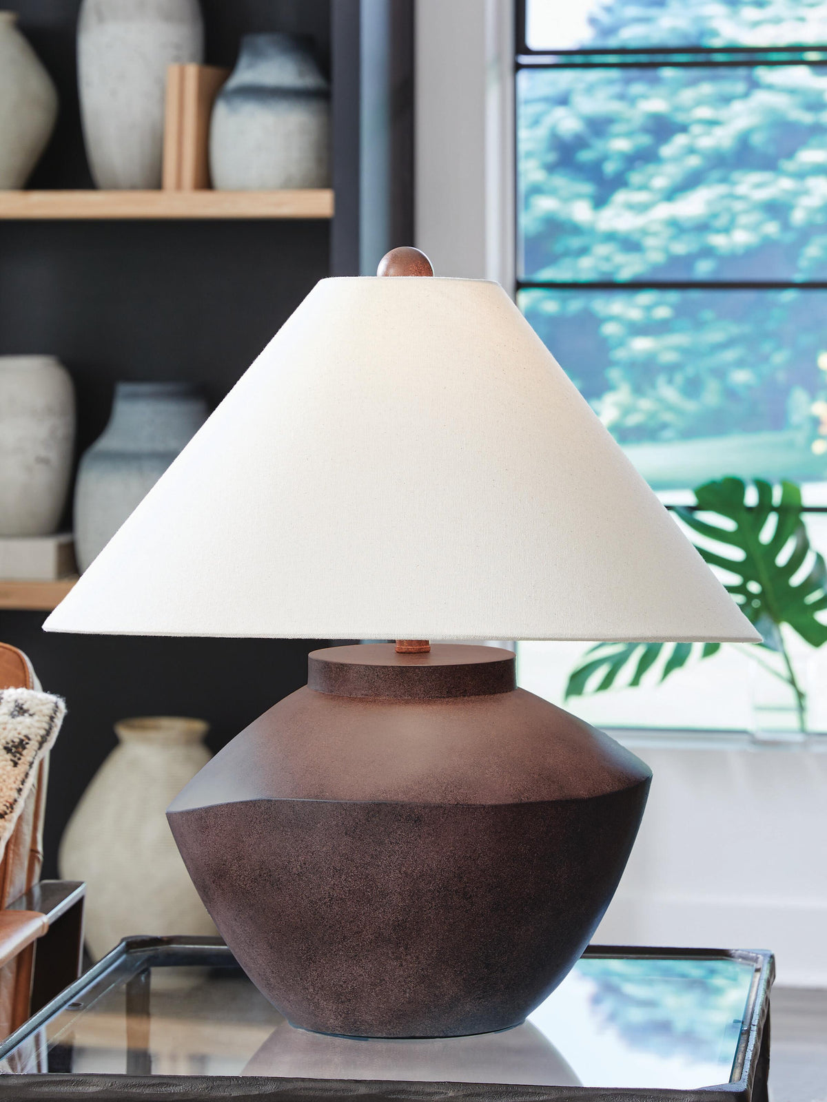 Honsworth Table Lamp - L235994 - product view or room setting; only table lamp included (supplier image 2)