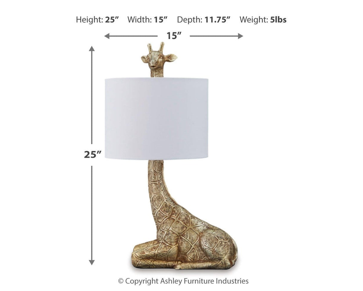 Ferrison Table Lamps (Set of 2) - L317004X2 - approximate manufacturer dimensions (supplier image 4)