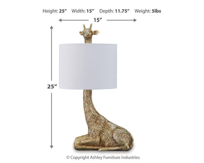Ferrison Table Lamps (Set of 2) - L317004X2 - approximate manufacturer dimensions (supplier image 4)