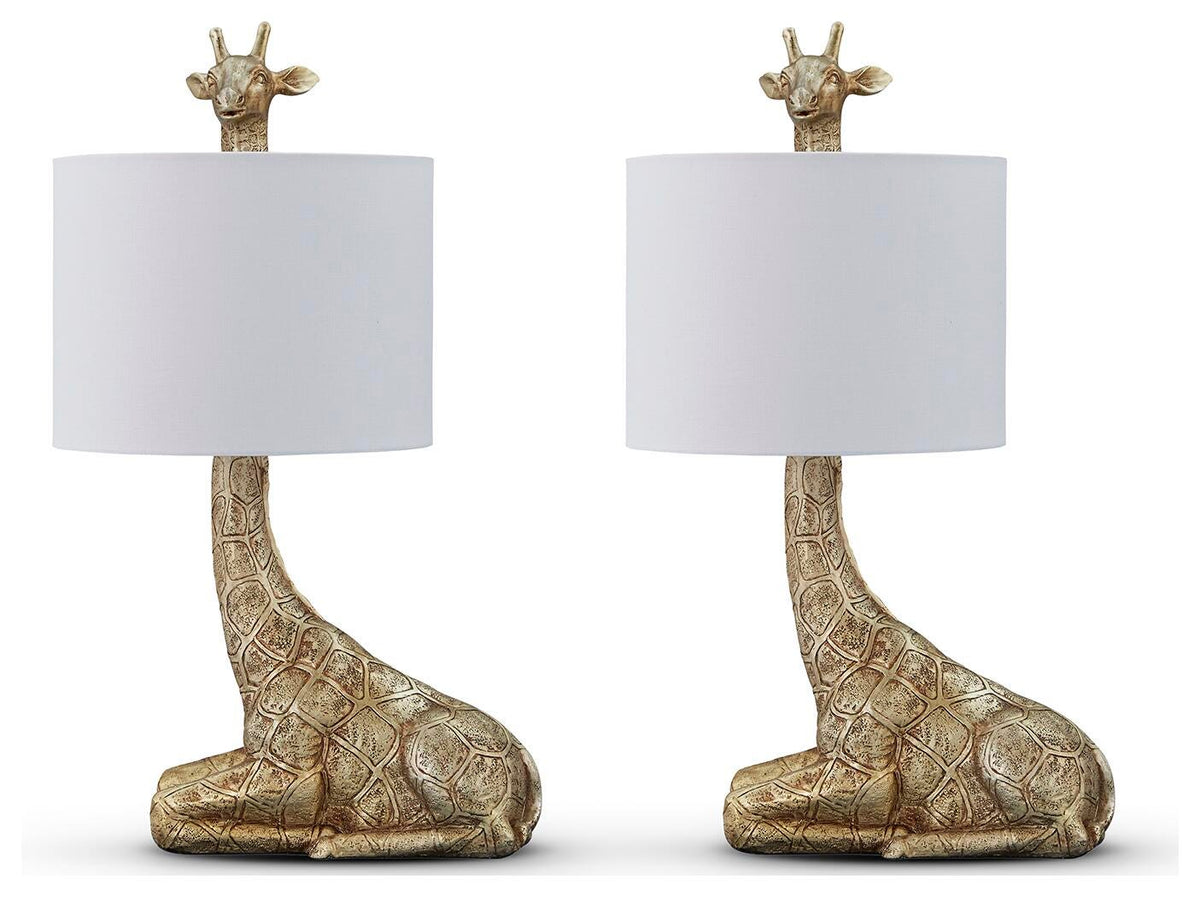 Ferrison Table Lamps (Set of 2) - L317004X2 - product view or room setting; set of 2; individual included-item views (supplier image 2)