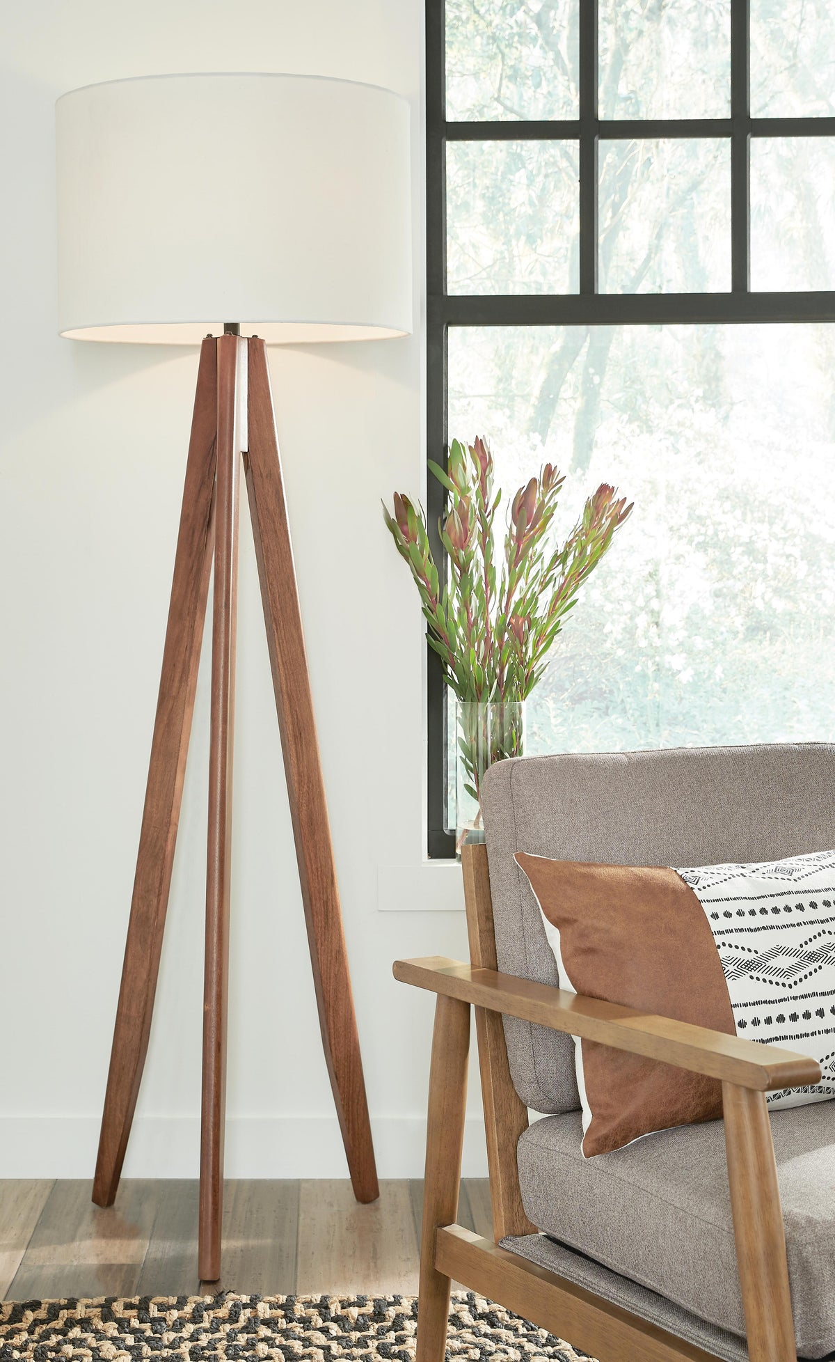Dallson Floor Lamp - L329011 - product view or room setting; only floor lamp included (supplier image 2)