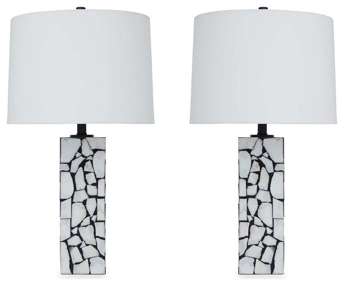 Macaria Table Lamps (Set of 2) - L429044X2 - product view or room setting; set of 2; individual included-item views (supplier image 2)