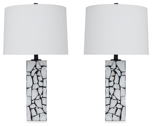 Macaria Table Lamps (Set of 2) - L429044X2 - product view or room setting; set of 2; individual included-item views (supplier image 2)