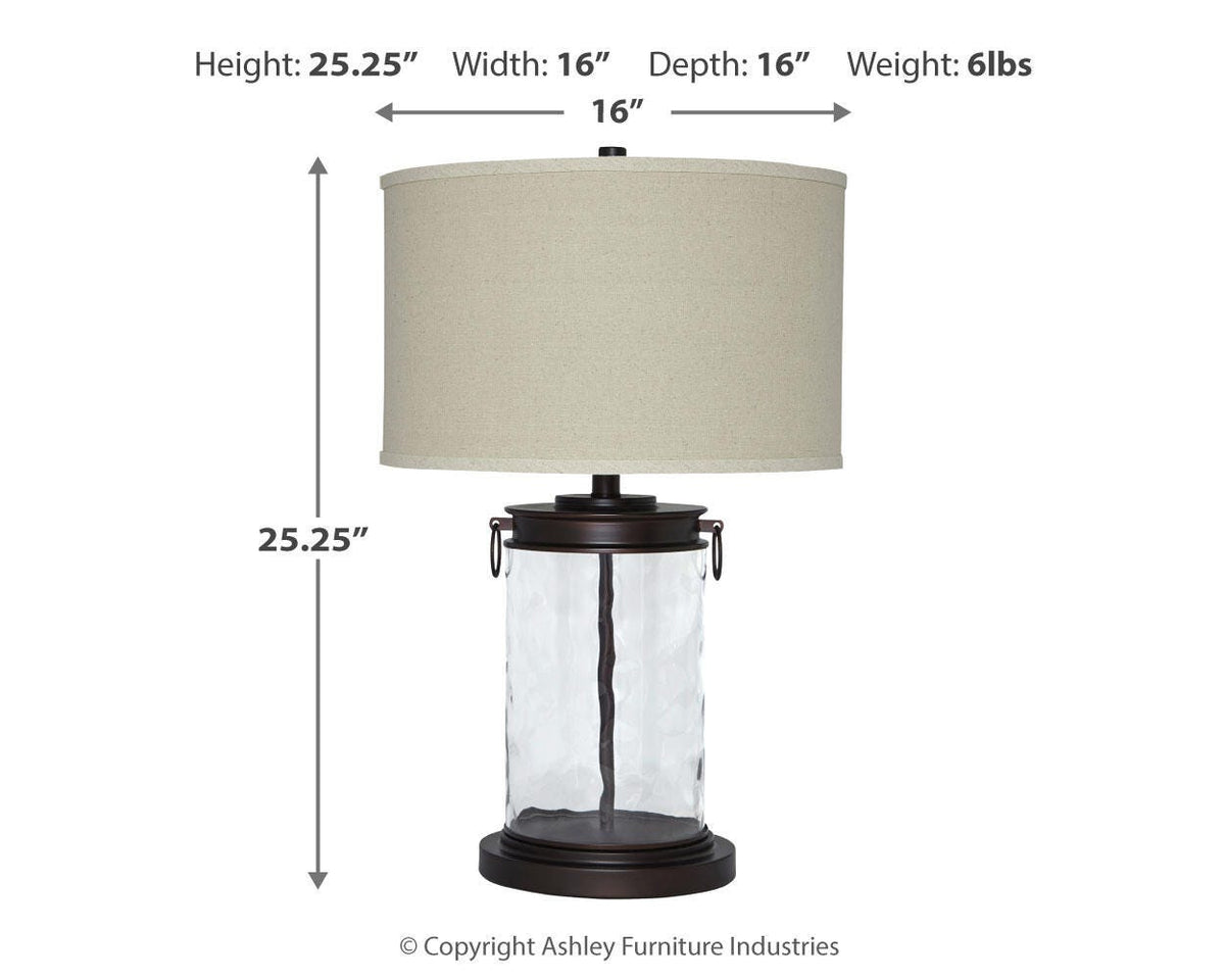 Tailynn Table Lamps (Set of 2) - L430324X2 - approximate manufacturer dimensions (supplier image 3)