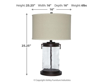 Tailynn Table Lamps (Set of 2) - L430324X2 - approximate manufacturer dimensions (supplier image 3)